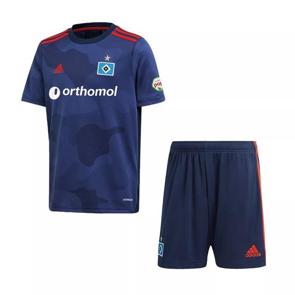 Camiseta Hamburgo S.V 2ª Kit Niños 2020 2021 Azul
